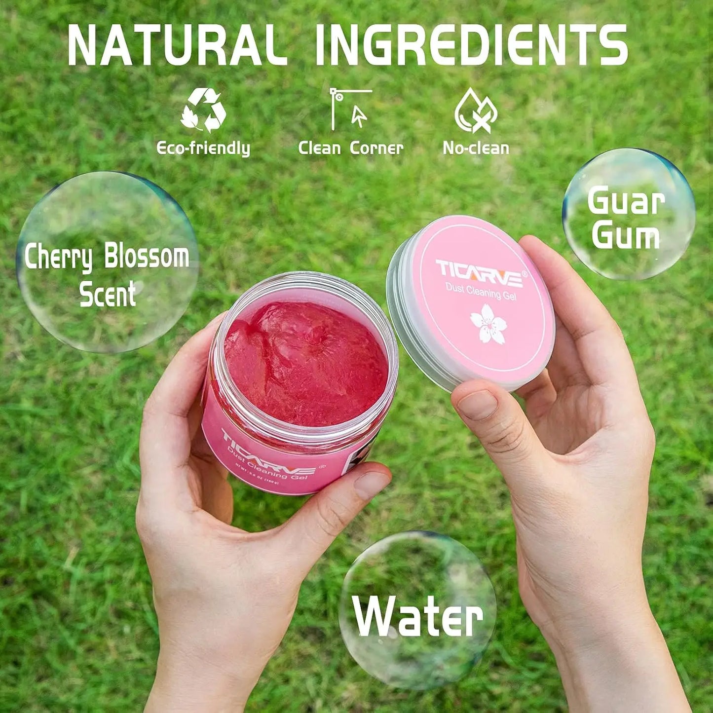 CarCova Car Cleaning Gel, Reusable Interior Dust Cleaner Putty for Vents and Crevices Carcova