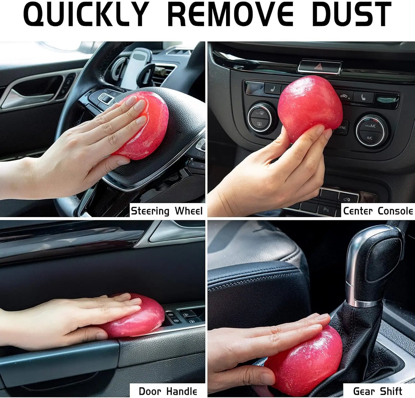 CarCova Car Cleaning Gel, Reusable Interior Dust Cleaner Putty for Vents and Crevices Carcova