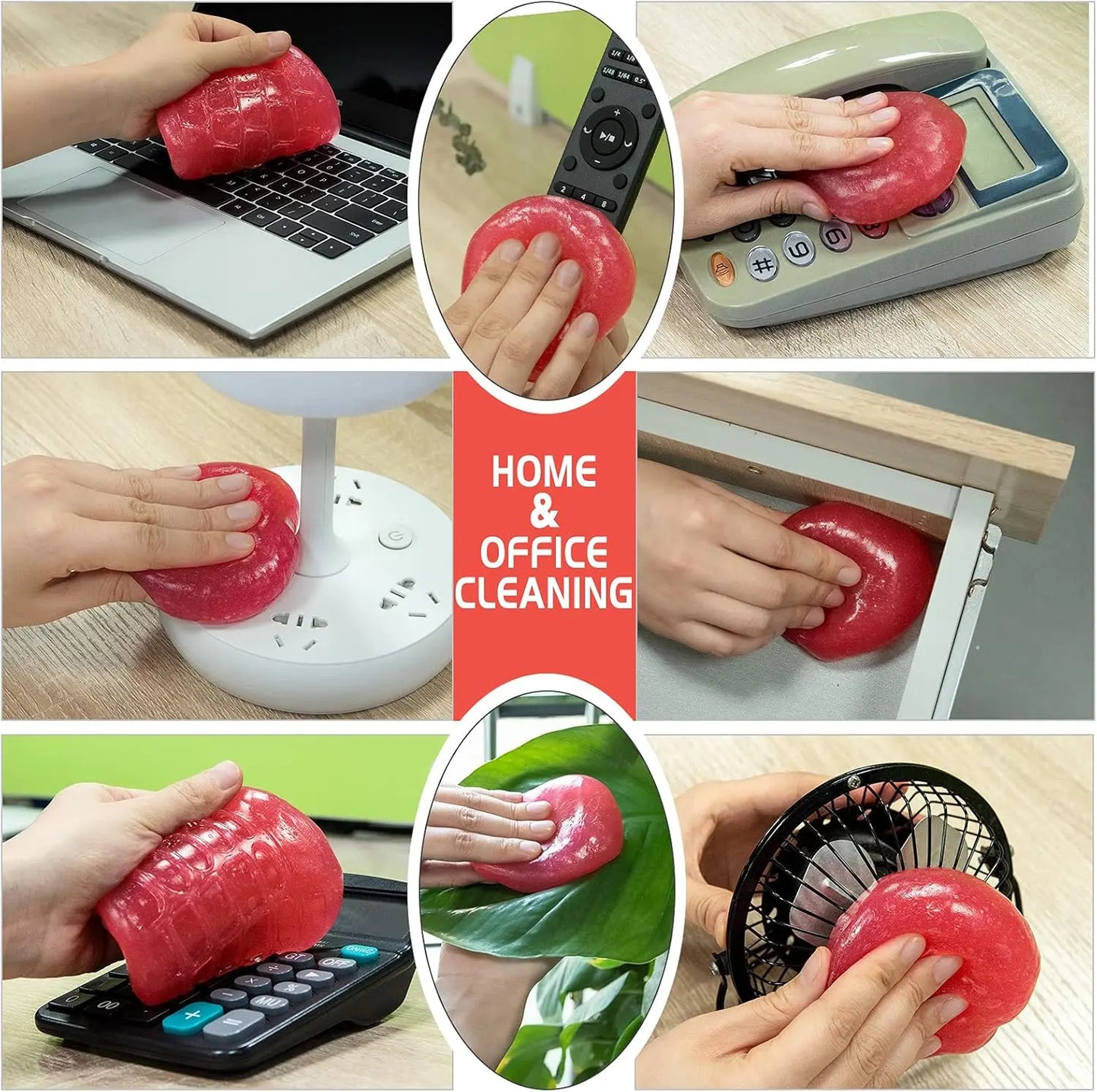 CarCova Car Cleaning Gel, Reusable Interior Dust Cleaner Putty for Vents and Crevices Carcova